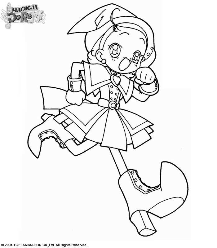 coloriage magical doremi sophie court